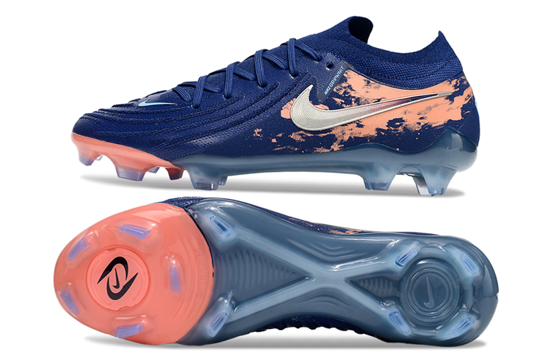 Chuteira Campo Nike Phantom GX 2 Elite FG Azul e Laranja