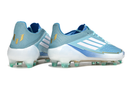 Chuteira Campo Adidas F50 FG Branca e Azul