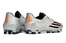 Chuteira Campo Adidas F50 Adizero FG Prata, Laranja e Preto