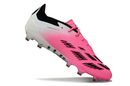 Chuteira Campo Adidas Predator Elite FG Branca, Rosa e Preto