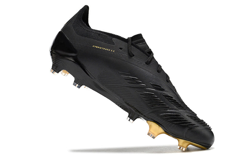 Chuteira Campo Adidas Predator Elite FG Preta e Dourado