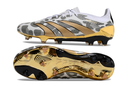 Chuteira Campo Adidas Predator Elite FG Branca e Dourada "Generation Pred 2.0 Pack"