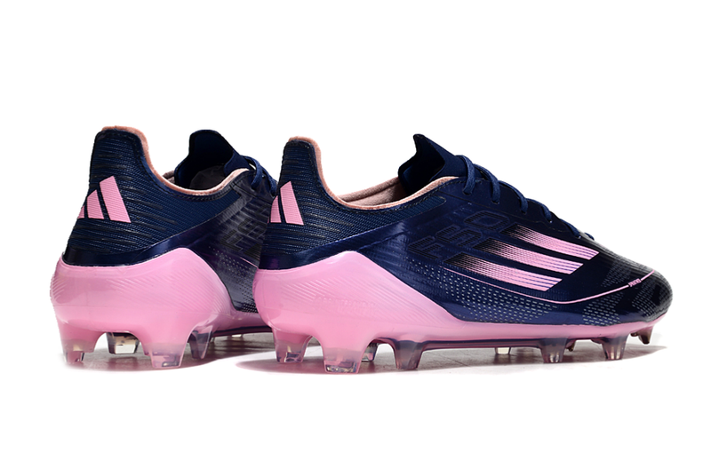 Chuteira Campo Adidas F50 FG Azul e Rosa