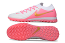 Chuteira Society Nike Phantom GX 2 Elite TF Branca e Rosa