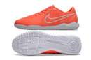 Chuteira Futsal Nike Tiempo Legend 10 Academy IC Laranja e Branco