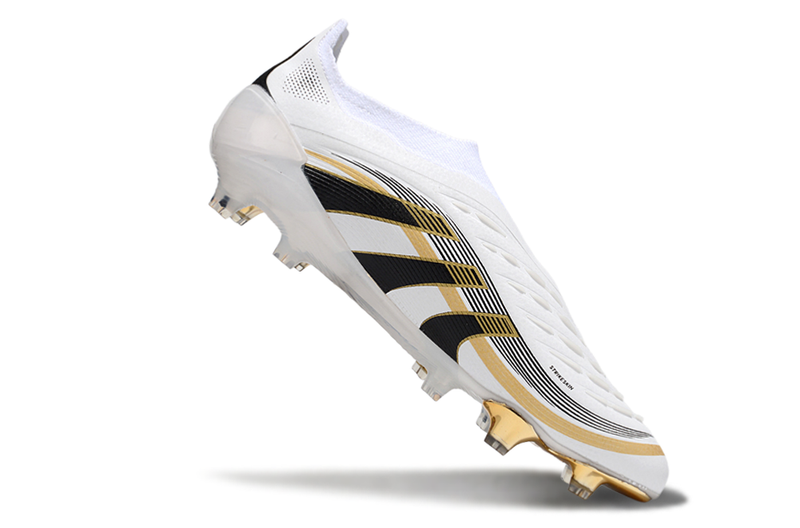 Chuteira Campo Adidas Predator LL Elite FG Branco, Dourado e Preto "TEAMGEIST"