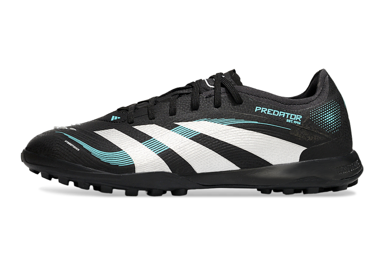 Chuteira Society Adidas Predator Elite TF Preto, Branco e Verde