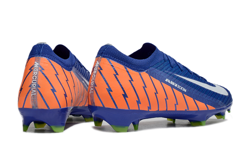 Chuteira Campo Nike Air Zoom Mercurial Vapor 16 Elite FG Azul e Laranja