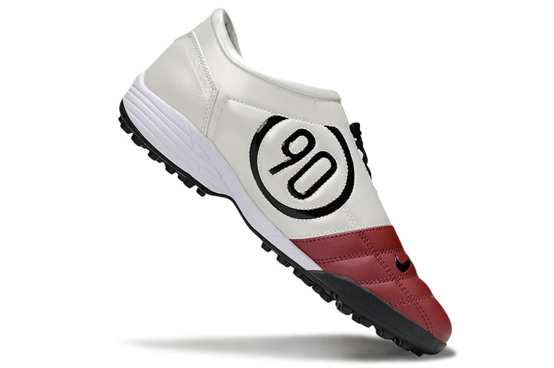 Chuteira Society Nike Total 90 TF Vermelho e Branco