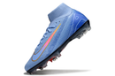 Chuteira Campo Nike Air Zoom Mercurial Superfly 10 Elite FG Azul e Vermelho
