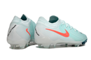 Chuteira Campo Nike Phantom GX 2 Elite FG Branca, Verde e Laranja "Mad Energy"