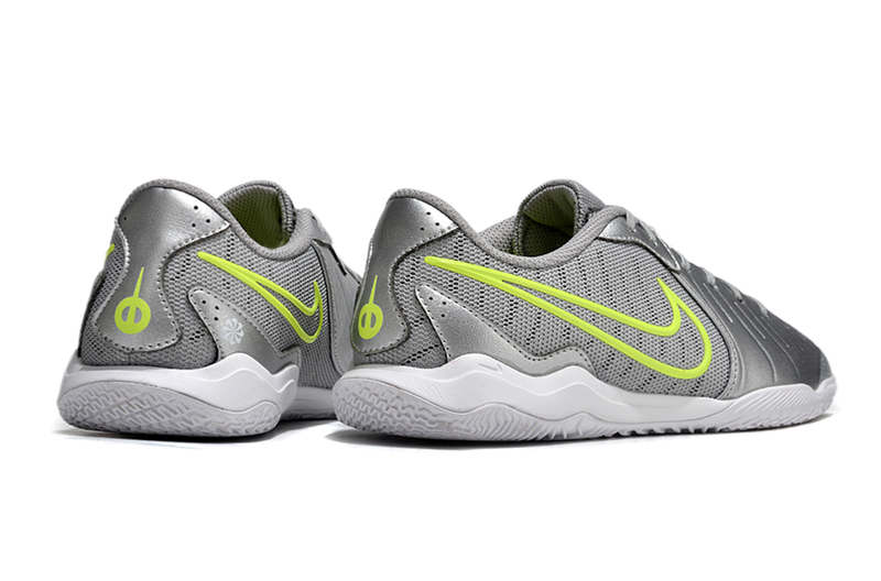 Chuteira Futsal Nike Tiempo Legend 10 Academy IC Prata e Verde