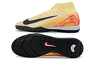 Chuteira Infantil Society Nike Air Zoom Mercurial Superfly 10 Elite TF Laranja e Preto " Kylian Mbappé"