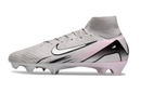Chuteira Campo Nike Air Zoom Mercurial Superfly 10 Elite FG Cinza e Rosa