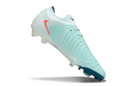 Chuteira Campo Nike Phantom GX 2 Elite FG Branca, Verde e Laranja "Mad Energy"