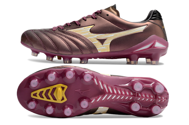 Chuteira Campo Mizuno Morelia Neo 4 Beta FG Vinho