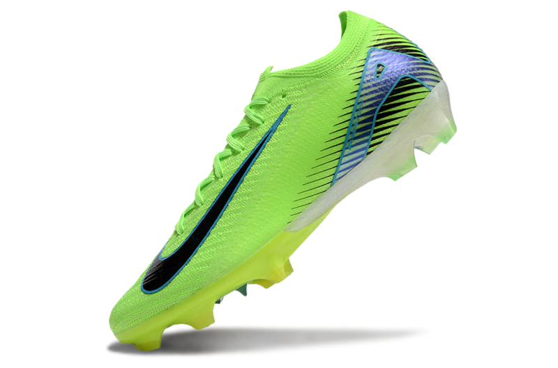 Chuteira Campo Nike Air Zoom Mercurial Vapor 16 Elite FG Verde e Azul