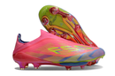 Chuteira Campo Adidas F50+ LL FG Rosa, Verde e Azul