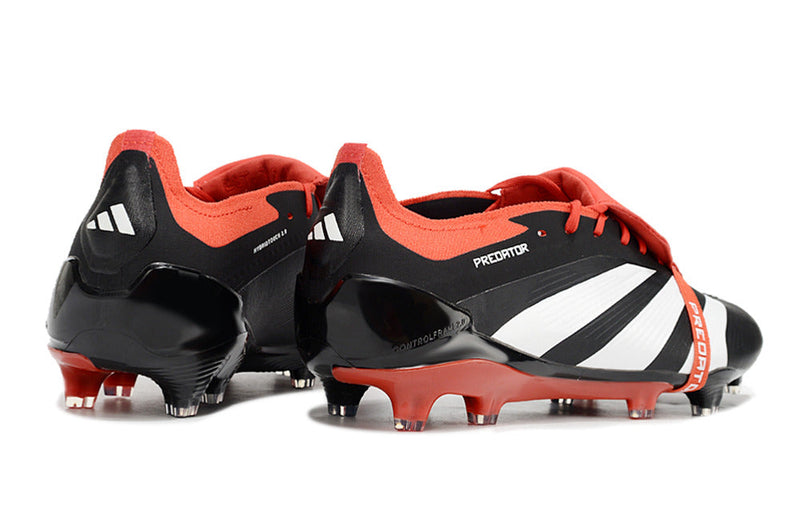 Chuteira Campo Adidas Predator FT 30 Elite FG Preta e Vermelha