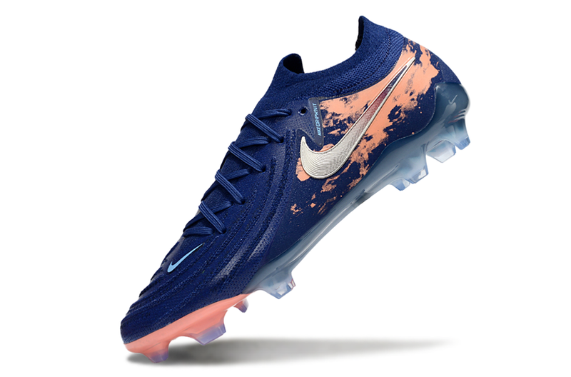 Chuteira Campo Nike Phantom GX 2 Elite FG Azul e Laranja