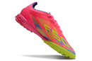 Chuteira Society Adidas F50 TF Rosa, Verde e Azul