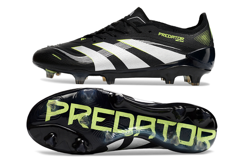 Chuteira Campo Adidas Predator FT 30 Elite FG Preta e Verde