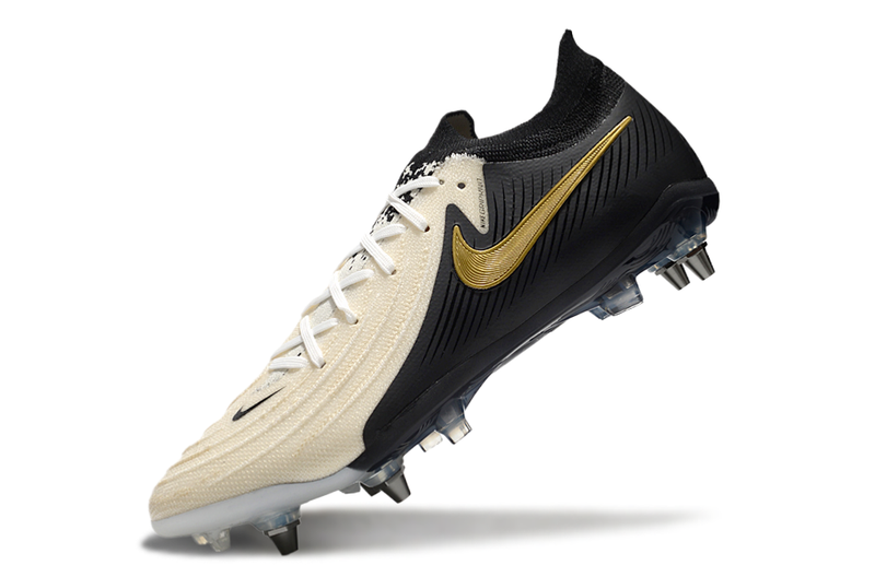 Chuteira Campo Nike Phantom GX 2 Elite Trava Mista Preto e Branco