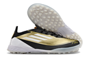 Chuteira Infantil Society Adidas F50 TF Dourada e Preta "Triunfo Dorado Pack"