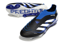 Chuteira Campo Adidas Predator LL Elite FG Preto, Azul e Branco