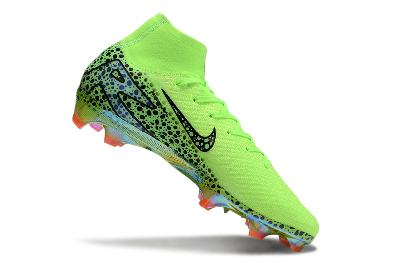 Chuteira Campo Nike Air Zoom Mercurial Superfly 10 Elite FG Verde e Preta