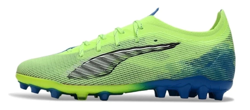 Chuteira Society Puma Ultra 5 Ultimate MG Verde e Azul