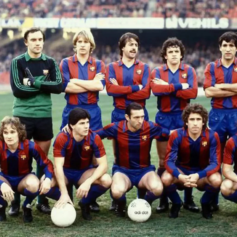 Camisa Masculina Retrô Barcelona 1980/81