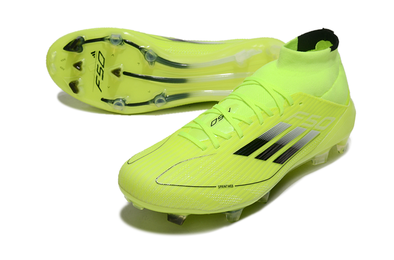 Chuteira Campo Adidas F50 Cano Médio FG Verde