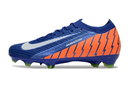 Chuteira Campo Nike Air Zoom Mercurial Vapor 16 Elite FG Azul e Laranja