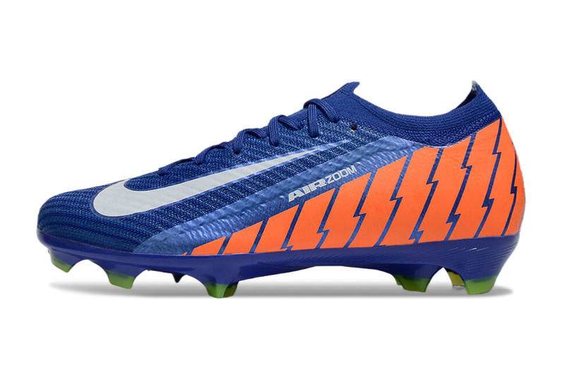 Chuteira Campo Nike Air Zoom Mercurial Vapor 16 Elite FG Azul e Laranja