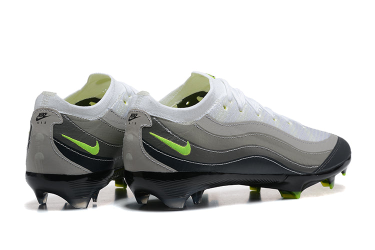 Chuteira Campo Nike Air Zoom Mercurial Vapor 16 Elite FG Branca, Cinza e Verde