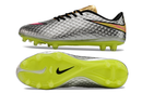 Chuteira Campo Nike Retrô Hypervenom Phantom I FG Prata, Verde e Dourada