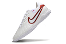 Chuteira Society Nike Tiempo Legend 10 Pro TF Branca e Vermelha