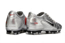 Chuteira Campo Nike Total 90 FG Prata e Vermelha