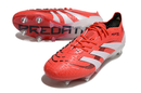 Chuteira Campo Adidas Predator Elite FT 30 Ponta de Aluminio Vermelha e Branca