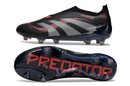 Chuteira Campo Adidas Predator LL Elite FG Preta e Vermelha "Stealth Victory"