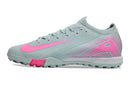 Chuteira Society Nike Air Zoom Mercurial Vapor 16 Elite TF Verde e Rosa