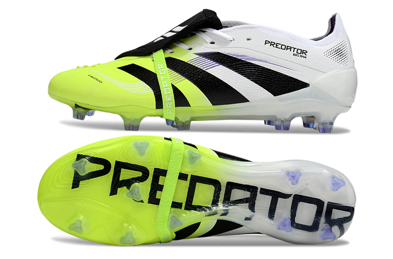 Chuteira Campo Adidas Predator FT 30 Elite FG Branco e Verde