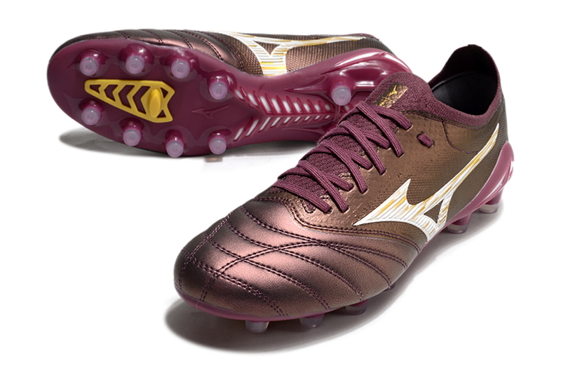 Chuteira Campo Mizuno Morelia Neo 4 Beta FG Vinho