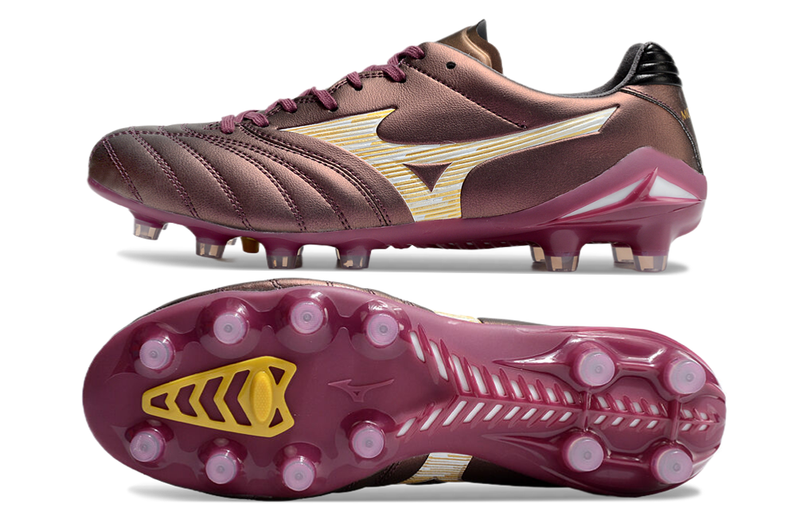 Chuteira Campo Mizuno Morelia Neo 4 Beta FG Vinho