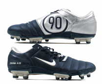 Chuteira Campo Nike Total 90 FG Azul e Prata