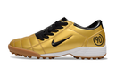 Chuteira Society Nike Total 90 TF Dourado e Preto