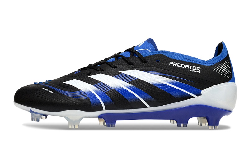 Chuteira Campo Adidas Predator Elite FG Preto e Azul
