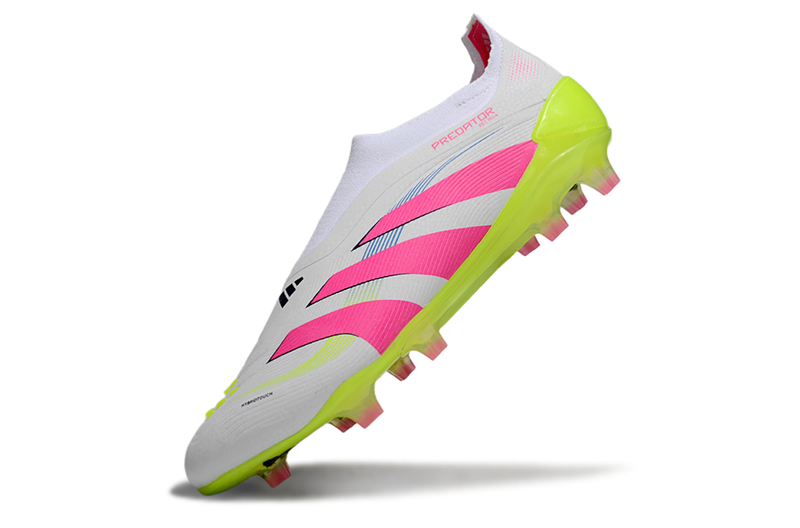 Chuteira Campo Adidas Predator LL Elite FG Branco, Rosa e Verde "Celestial Victory"