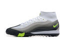 Chuteira Society Nike Air Zoom Mercurial Superfly 10 Elite TF Branco, Cinza e Verde
